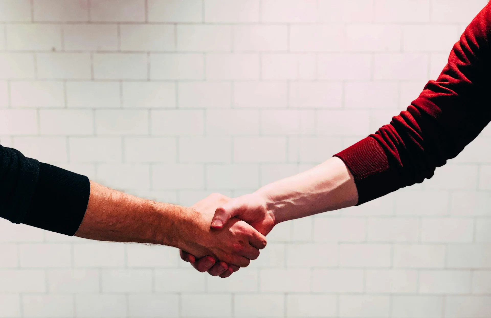A handshake: the guarantee, sealed
